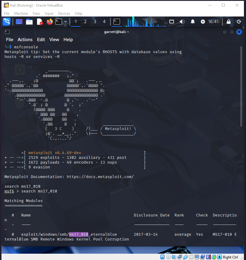Metasploit Exploit Search