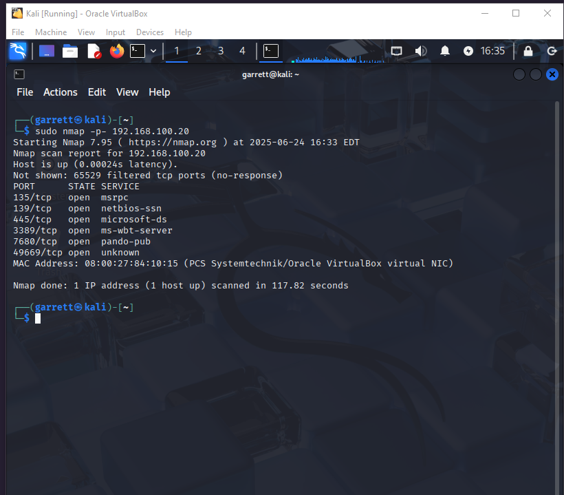 Aggressive Nmap Scan